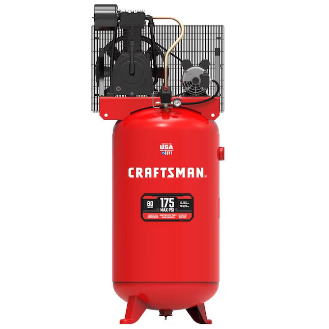 CRAFTSMAN 80-Gallon Electric 175 PSI Vertical Air Compressor CMXECXM803