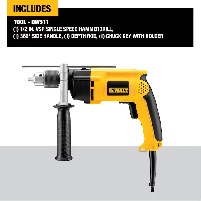 DEWALT 1/2-in 8.5 -Amp Hammer Drill DW511