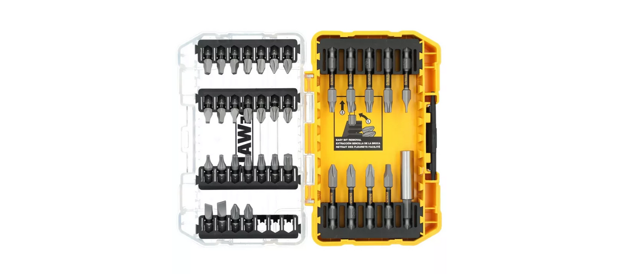 DEWALT 35 pc. Tough Grip Screwdriver Bit Set Made In USA