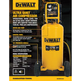 DEWALT Ultra Quiet 26-Gallon Portable Electric 175 PSI Vertical Air Compressor D55168