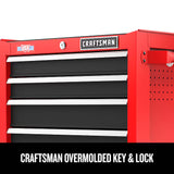 CRAFTSMAN 2000 Series 5 Drawer Steel Rolling Tool Cabinet CMST98264RB