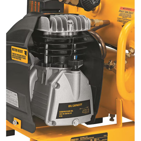 DEWALT 4-Gallon Single Stage Portable Electric Twin Stack Air Compressor D55151