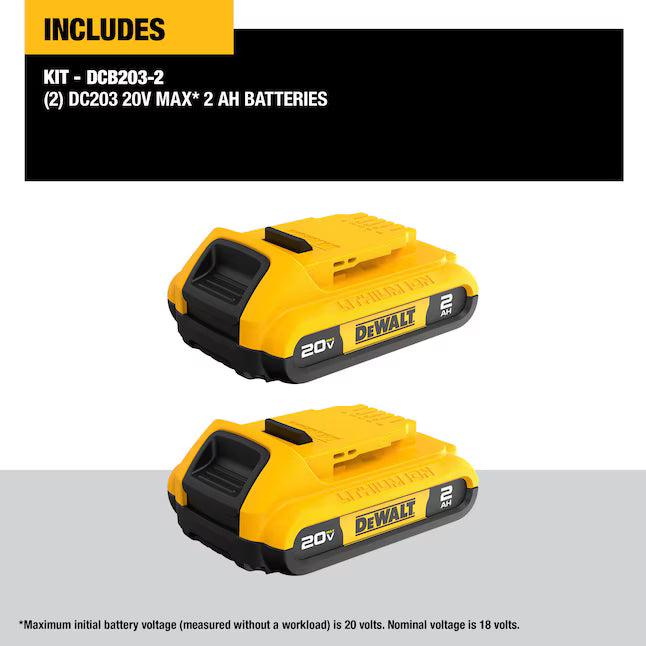 DEWALT 20v 4ah Litium Ion Batteries 2-pack DCB240-2