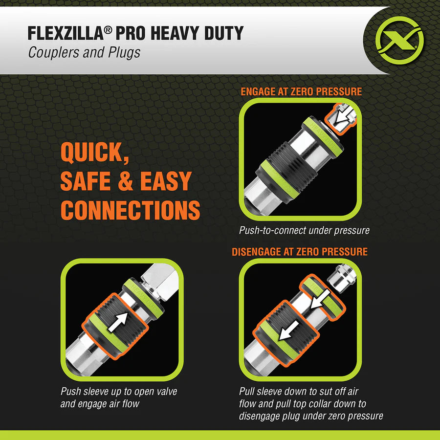 Flexzilla Heavy Duty Safety Couplers & Plugs Kits A55856FZ