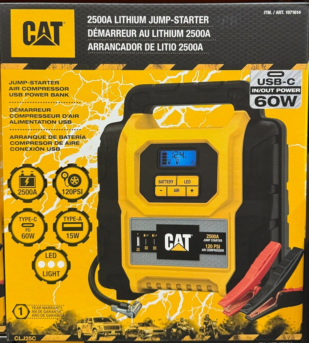 CAT 2500 Amp Lithium Jump Starter CLJ25C