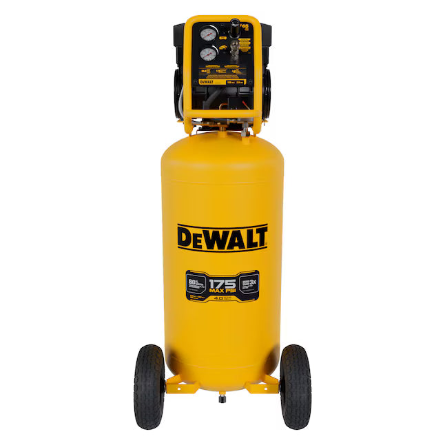 DEWALT Ultra Quiet 26-Gallon Portable Electric 175 PSI Vertical Air Compressor D55168