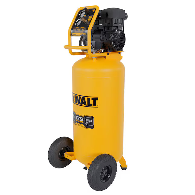 DEWALT Ultra Quiet 26-Gallon Portable Electric 175 PSI Vertical Air Compressor D55168