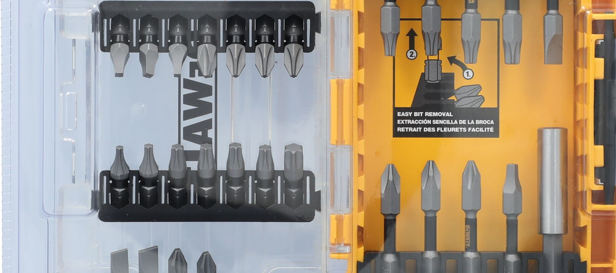 DEWALT 35 pc. Tough Grip Screwdriver Bit Set Made In USA